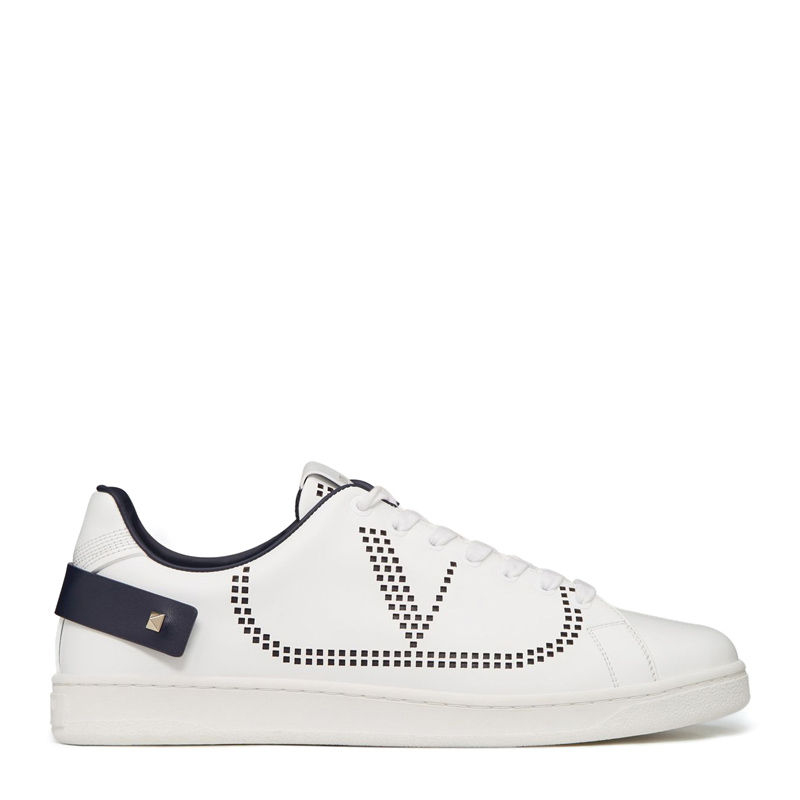 valentino/华伦天奴19秋冬男鞋牛皮经典logo标识铆钉装饰个性时尚休闲