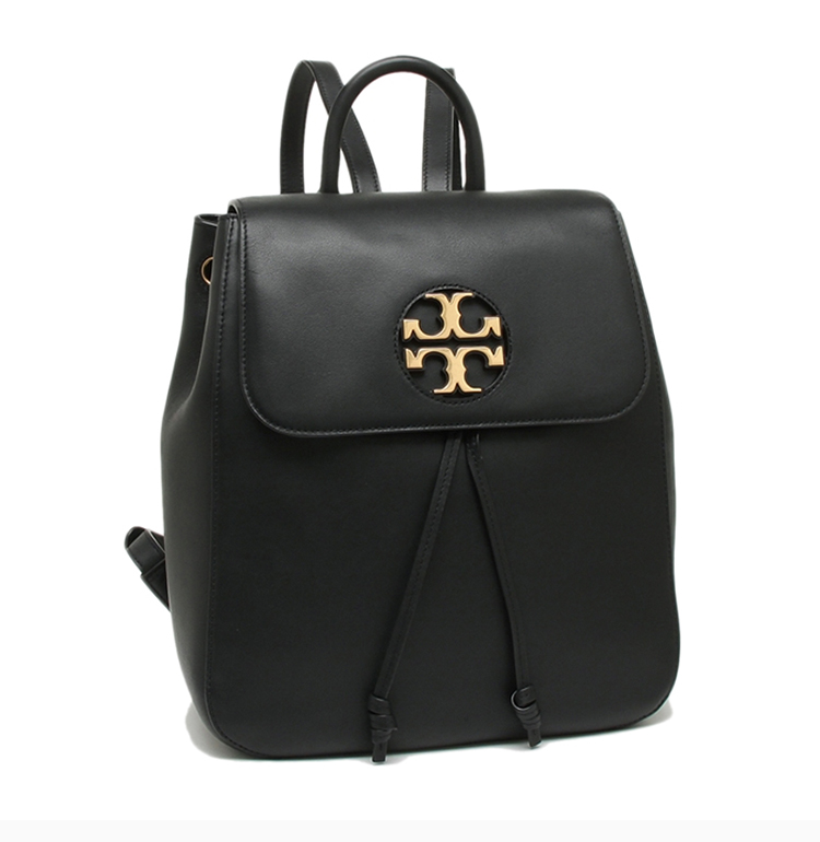 tory burch/汤丽柏琦 女士黑色皮革时尚休闲双肩包背包tb女包 61178