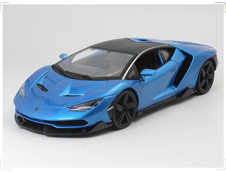 兰博基尼centenario1/18百年纪念版合金车模摆件礼品蓝mst