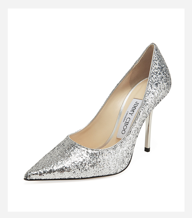 jimmychoo/周仰杰女士love100系列亮片高跟鞋dxb-c