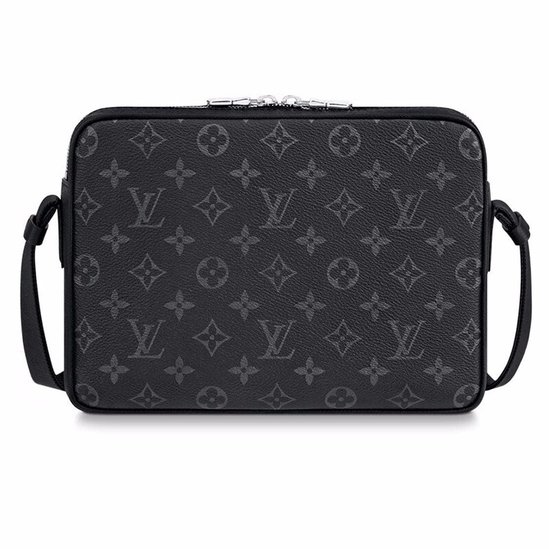 louisvuitton/路易威登男士青年男包帆布/配皮老花单肩邮差包 m30233