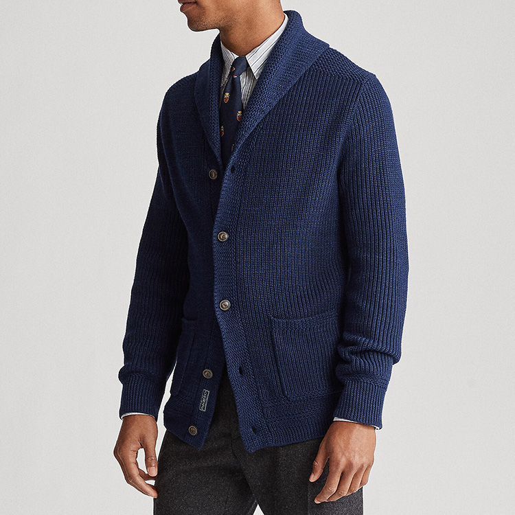 polo ralph lauren男装2019年冬季棉质青果领开襟衫rl