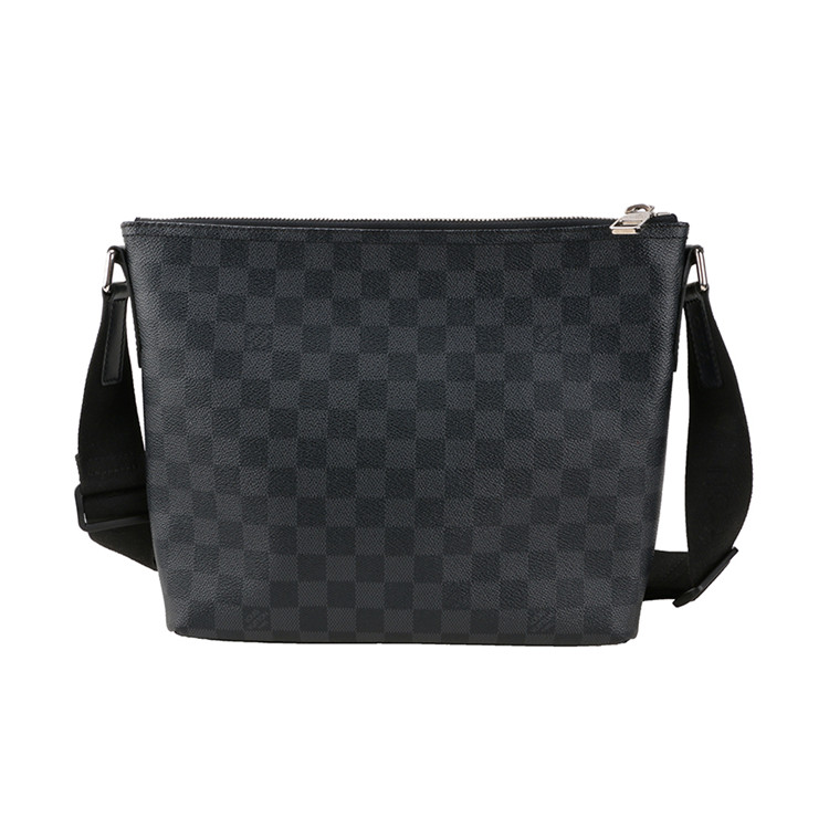 louis vuitton/路易威登 男士棋盘格帆布单肩斜挎包男包(ab级已使用)