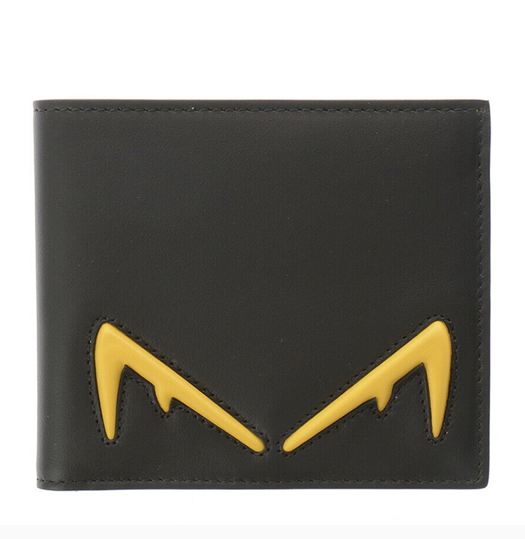 【包税】fendi 芬迪 20春夏 男士小牛皮经典小怪兽眼睛造型多卡位短款