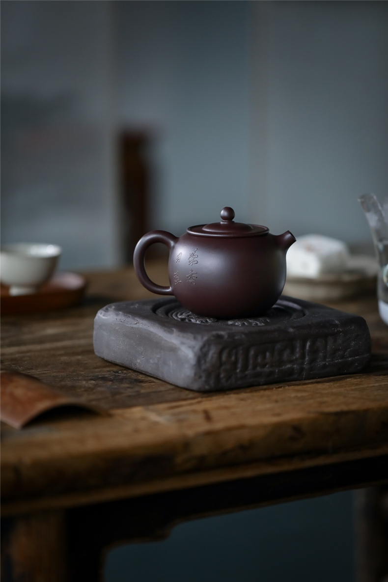 fanj/梵匠 泥绘『线圆』 宜兴紫砂壶茶壶 王荣辉老师全手工作品 原矿