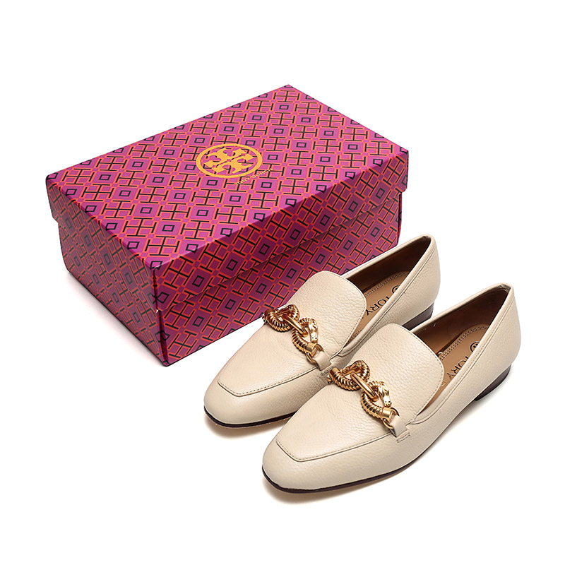 toryburch/汤丽柏琦tb女鞋牛皮jessa乐福鞋皮鞋平底鞋60801