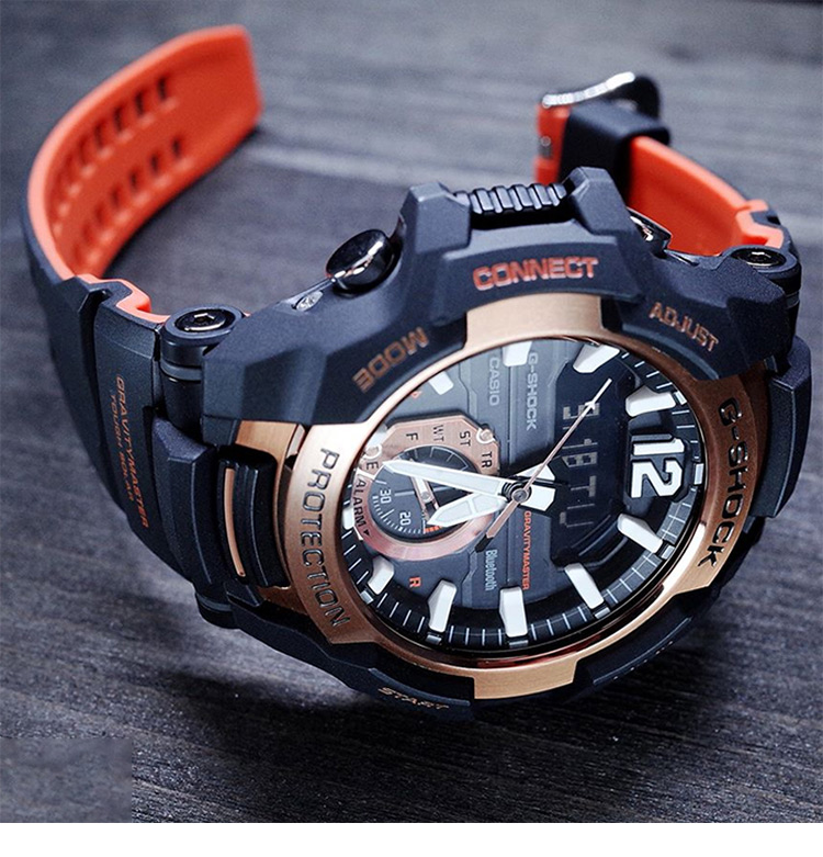 casio卡西欧男表g-shock全新空霸系列太阳能蓝牙防水运动表gr-b100-1