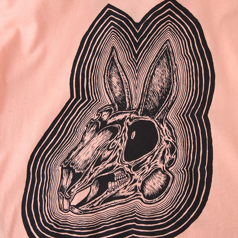 mcq alexander mcqueen/mcq alexander mcqueen 骷髅兔子印花女士短袖