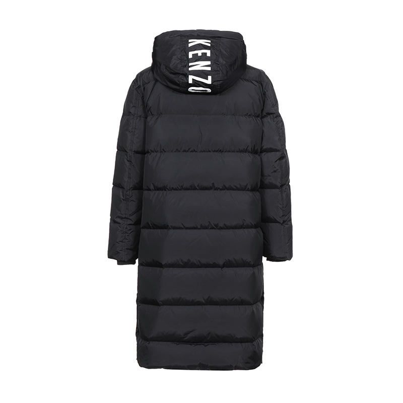 kenzo/高田贤三女士锦纶长款连帽鸭绒羽绒服外套2ou054586