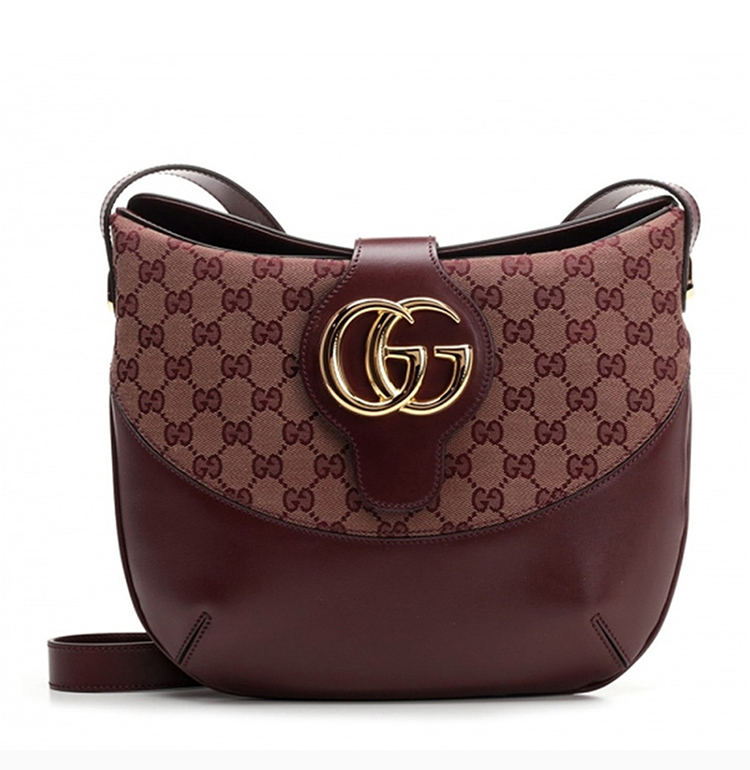 gucci/古驰 20春夏arli系列 女士小牛皮gg中号经典花纹斜挎包单肩包
