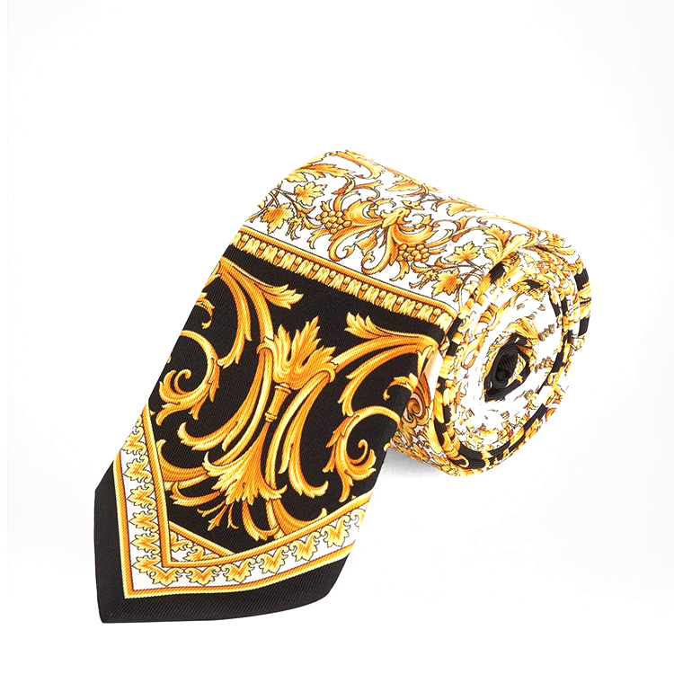 versace/范思哲新款男士花纹休闲商务领带 花色icr7001 a233340 a708