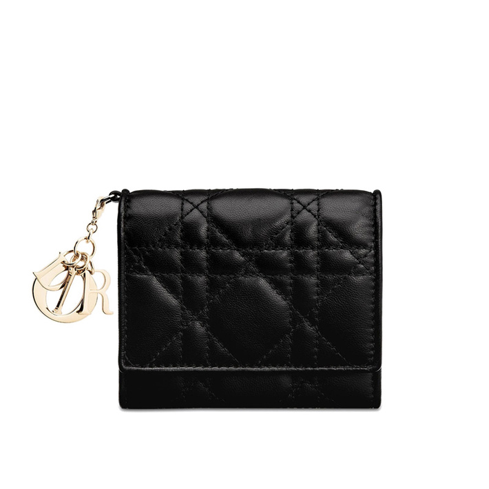 【包税】dior/迪奥 经典款女士 lady dior迷你小羊皮钱包s0181onmj