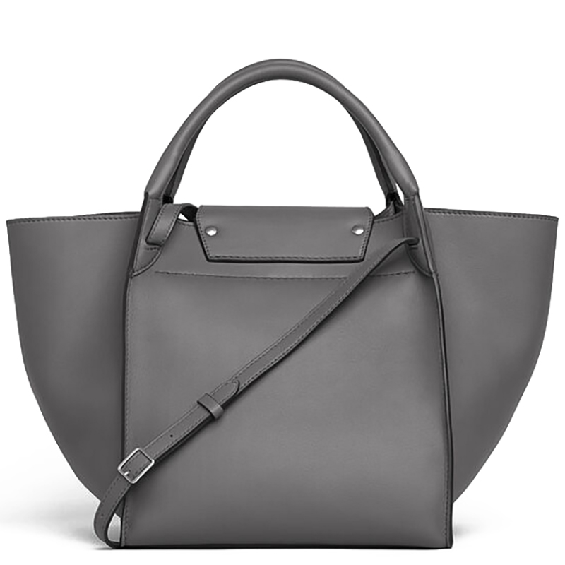 【包税】celine/赛琳 2020春夏 big bag系列 烟灰色小牛皮手提包