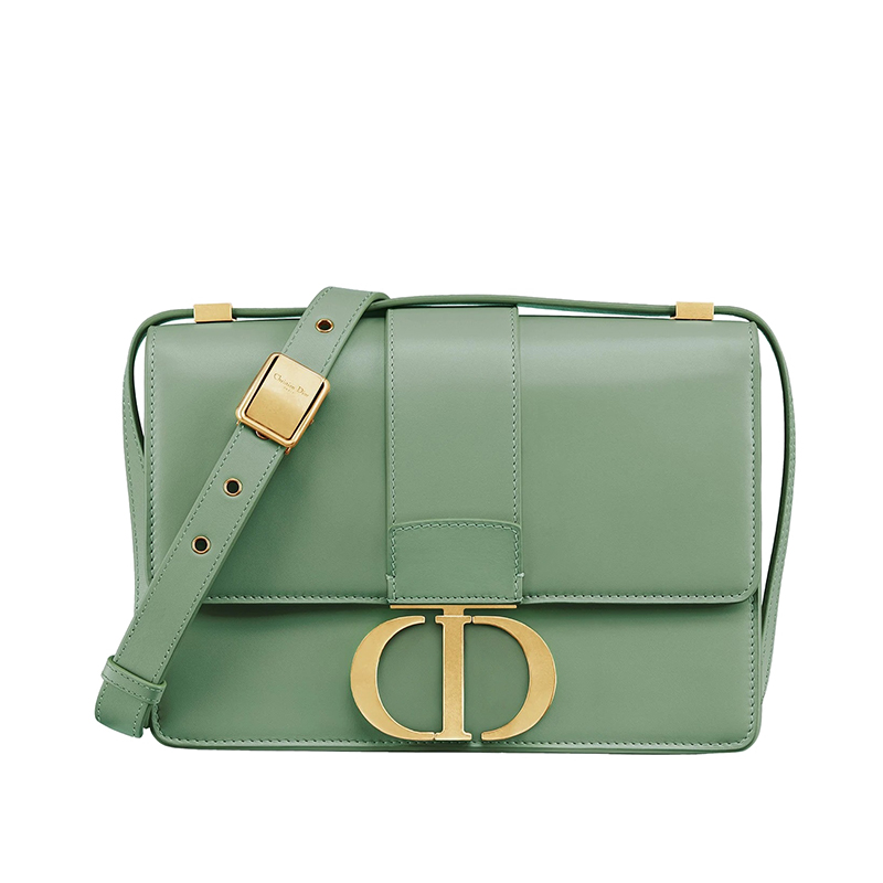 经典30 montaigne系列 浅绿色画面金色cd扣单肩蒙田包 m9203umos_m59h