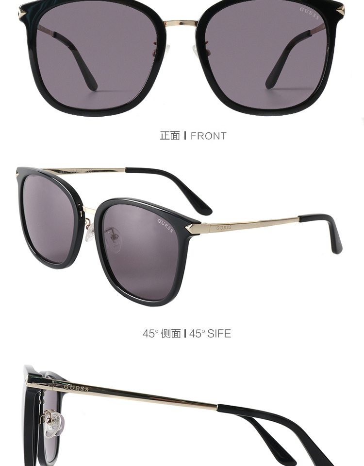 guess/盖尔斯太阳镜 大方框墨镜 时尚女士墨镜驾车眼镜7668