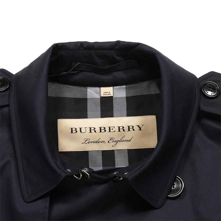 【BURBERRY博柏利 男士风衣】BURBERRY/博柏利 长款男装纯棉翻领双排扣附腰带经典款男士风衣 男士外套大衣长款夹克80188301 ...