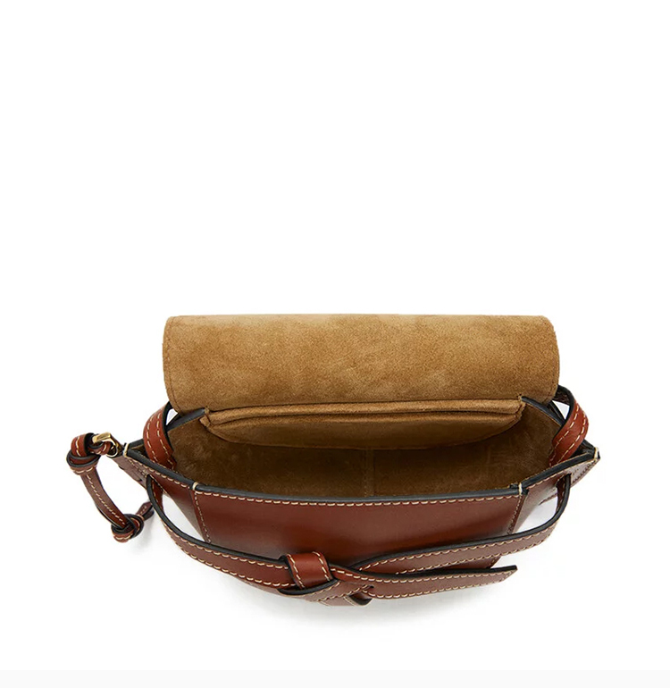 loewe/罗意威 20春夏 gate系列 女士深棕色蝴蝶结时尚斜挎包单肩包