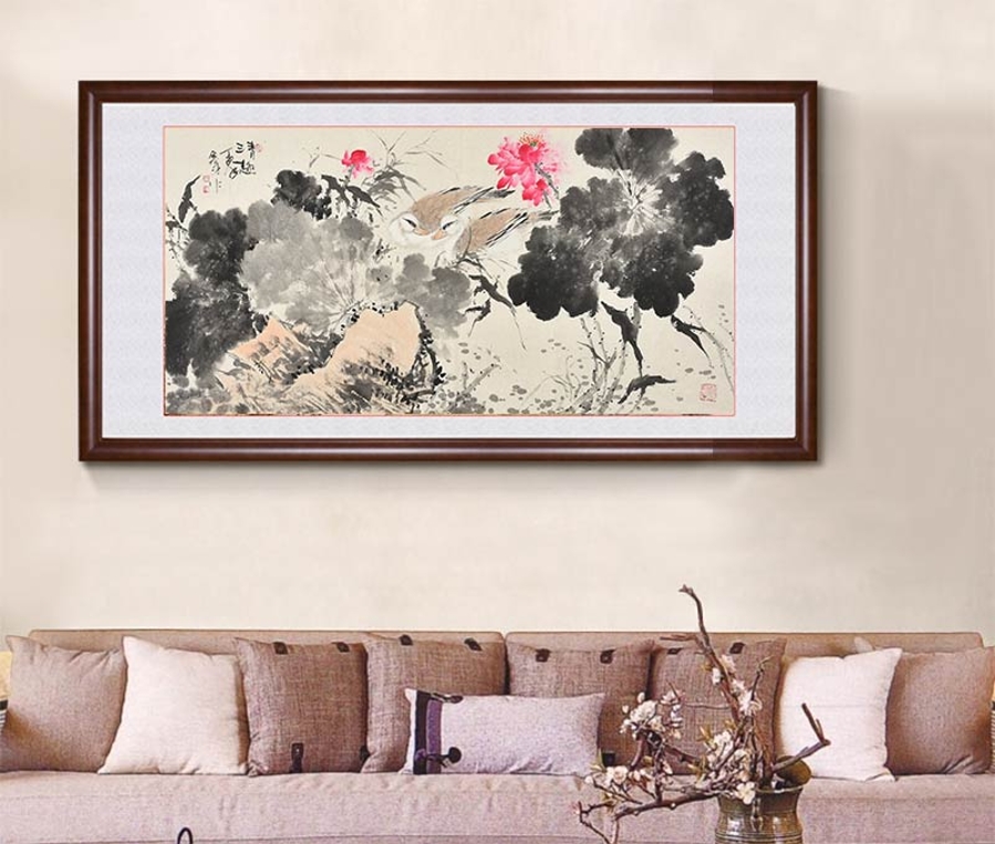 陈墨斗 《清趣》 /135x69cm/传统水墨
