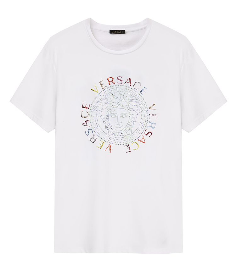 【ss20】20春夏versace/范思哲白色女士短袖t恤【官方授权】