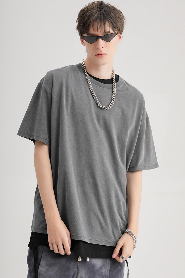 joespirit 情侣款 t恤 20春夏 做旧 水洗泛白 新款 男士t恤 t恤男 套