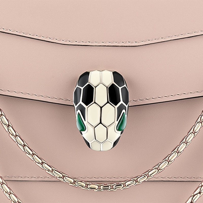 bvlgari/宝格丽 serpenti forever 经典蛇头单肩包 287037 牛皮革