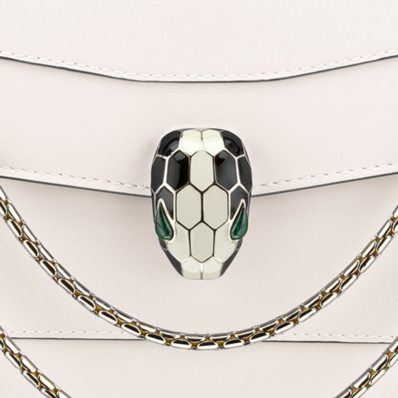 bvlgari/宝格丽 serpenti forever 经典蛇头单肩包 283170 牛皮革