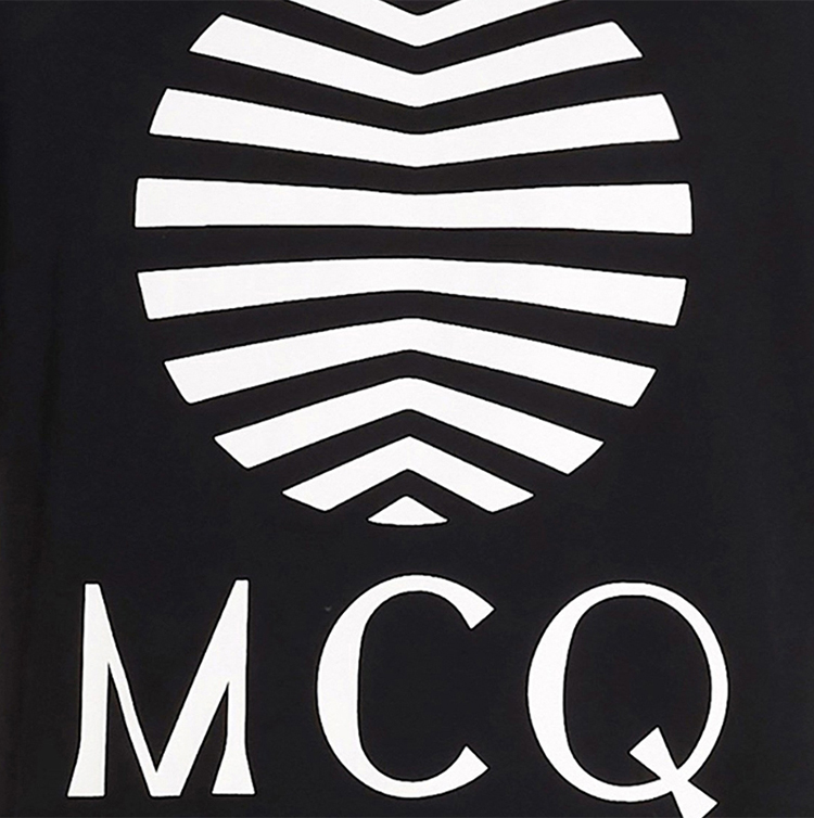 mcq 20春夏 男装 服饰 棉质太阳花图案简约logo印花图案男士短袖t恤