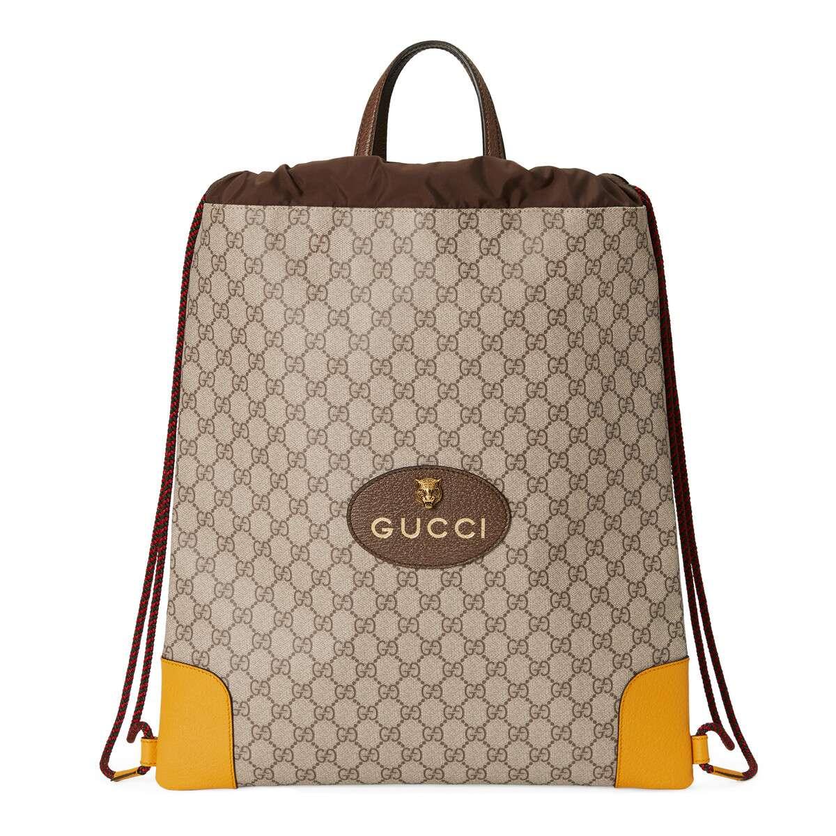 gucci 20春夏男士*人造帆布抽绳背包 473872 k9rkt 8858 一周左右发货