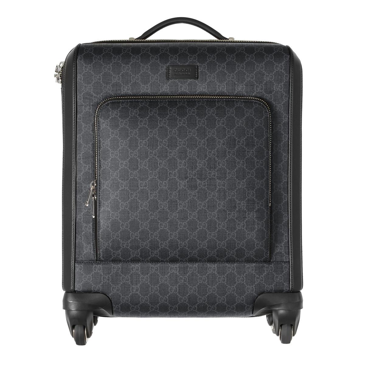 gucci20春夏男士ggsupreme人造帆布拉杆行李箱旅行箱474353k5rmn1000