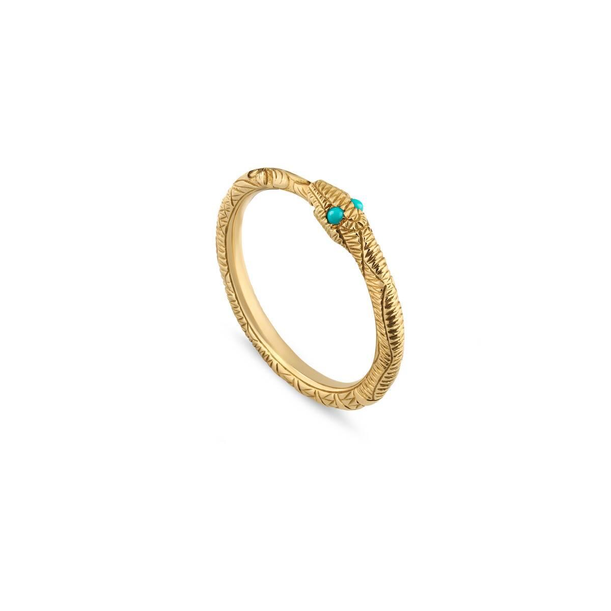 gucci 20春夏男士黄金衔尾蛇戒指 526575 i1930 8076 一周左右发货