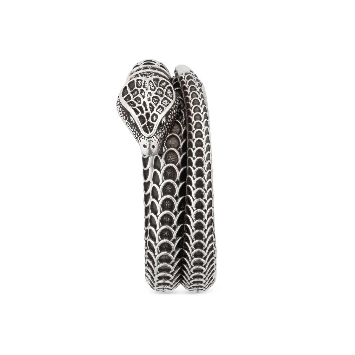 gucci 20春夏男士gucci garden 系列*银灵蛇造型戒指 577294 j8400