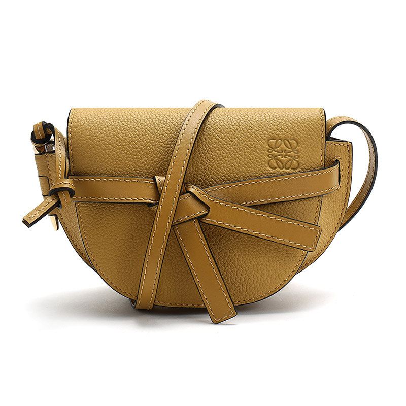 loewe/罗意威20女士gate系列牛皮mini单肩斜挎包马鞍包32112u62