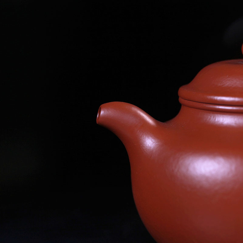 林天强 全手工紫砂壶 朱泥壶 莲子壶 200cc