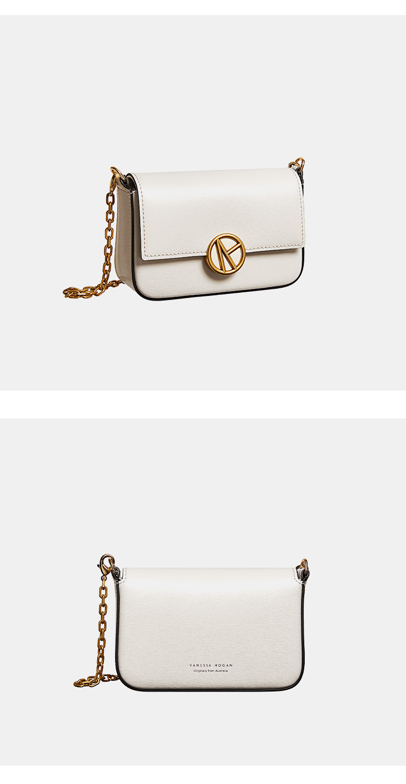 vanessa hogan/vanessa hogan vh包包女包牛皮百搭方包小巧单肩包青年