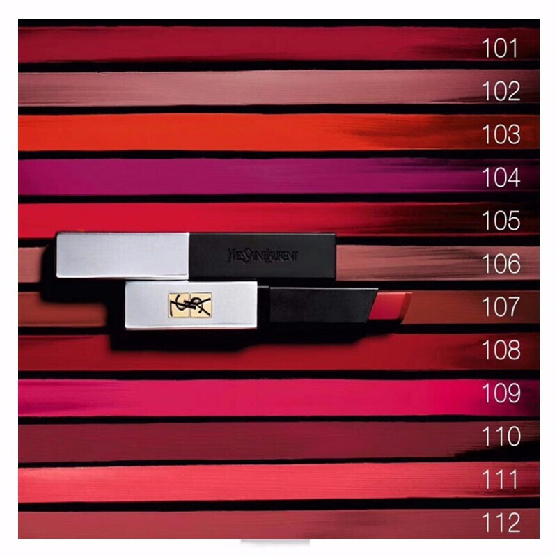 【包税】ysl/圣罗兰 细管小银条口红#105 2.