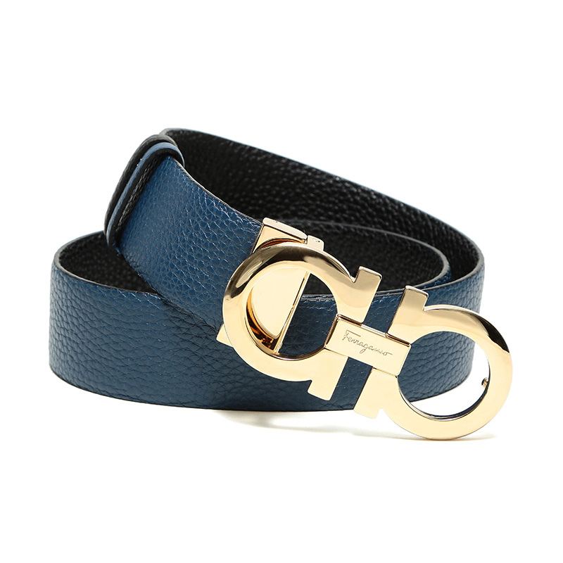 salvatoreferragamo/菲拉格慕女士牛皮板扣式双面皮带腰带23a564