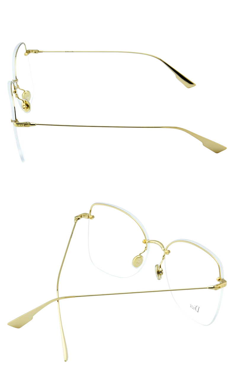 diorstellaireo10时尚简约合金蝶形半框女士光学镜架近视眼镜框眼镜架