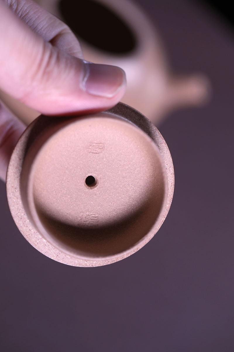 国工刘志明宜兴紫砂壶紫砂茶具全手工石瓢壶原矿段泥225cc