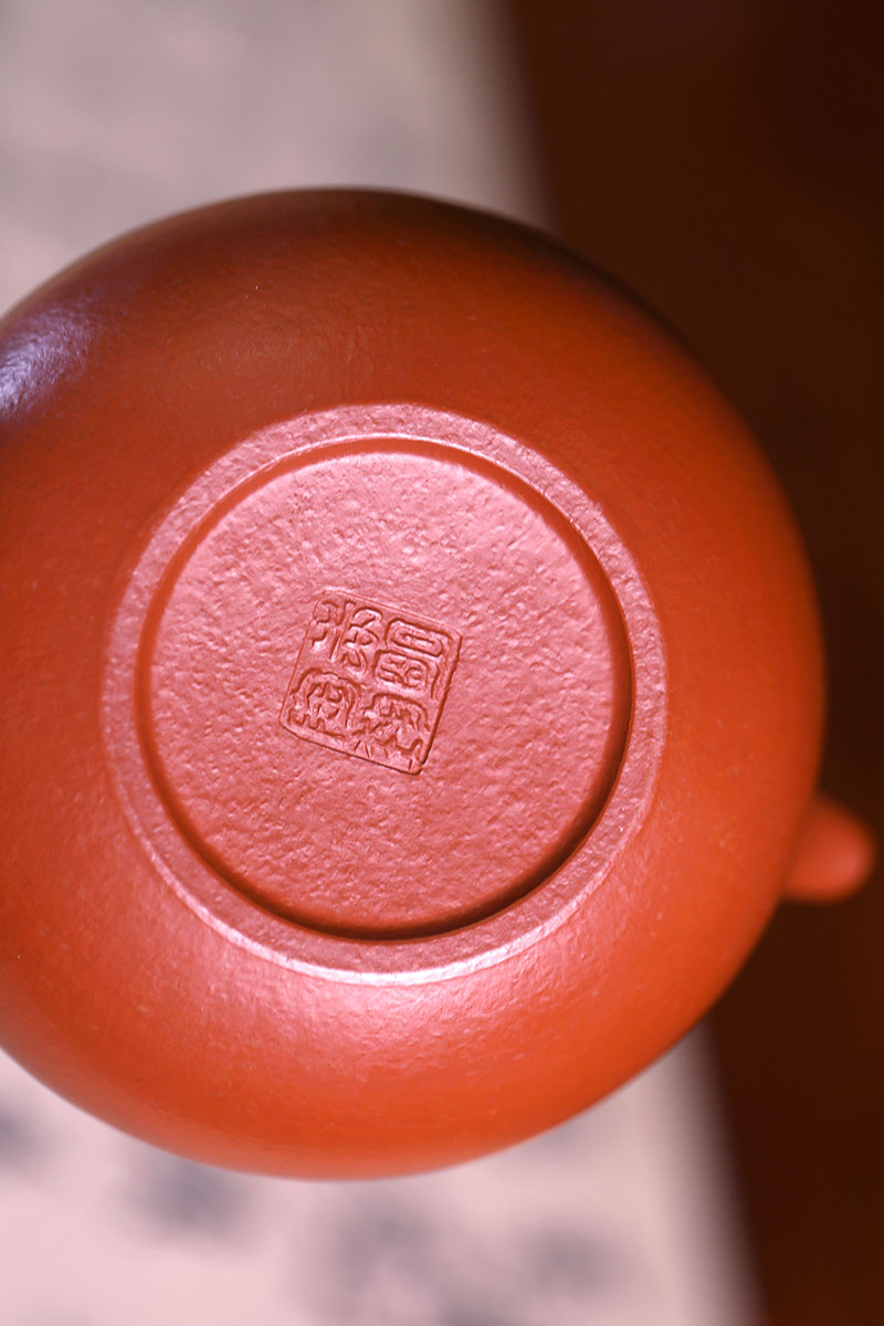 国工刘志明宜兴紫砂紫砂茶具纯手工仿古原矿朱泥225cc