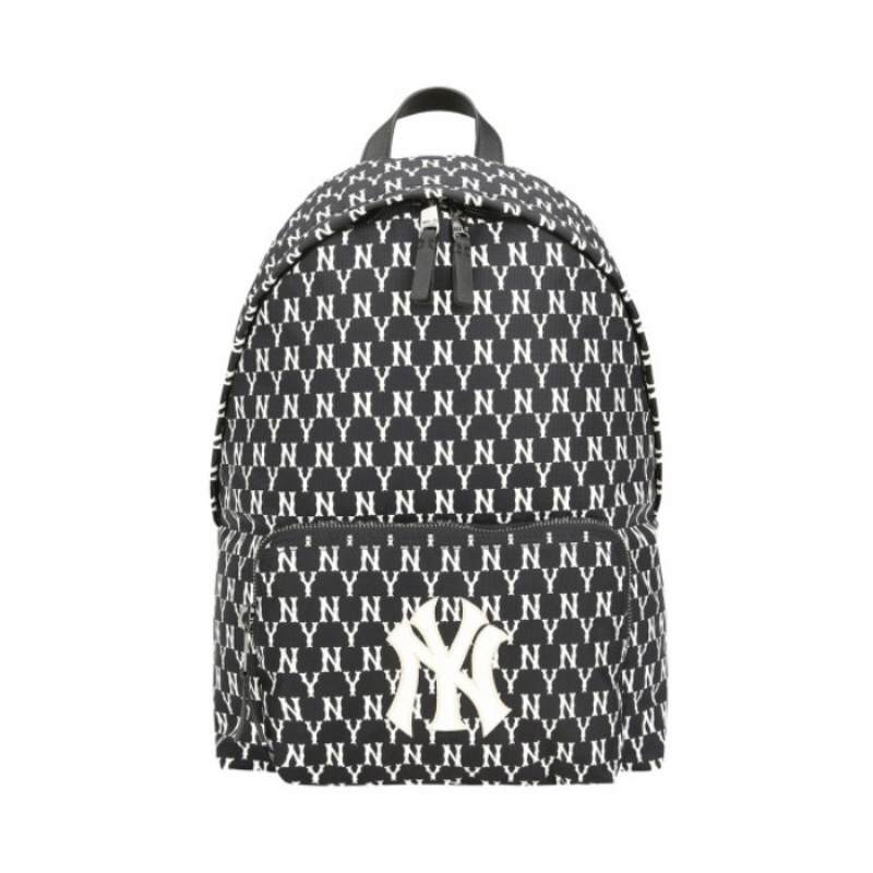 【MLBMLB 双肩背包】MLB MONOGRAM复古老花系列 NY 潮流休闲百搭背包 32BG10941-50L【正品 价格 图片】 - 寺库网