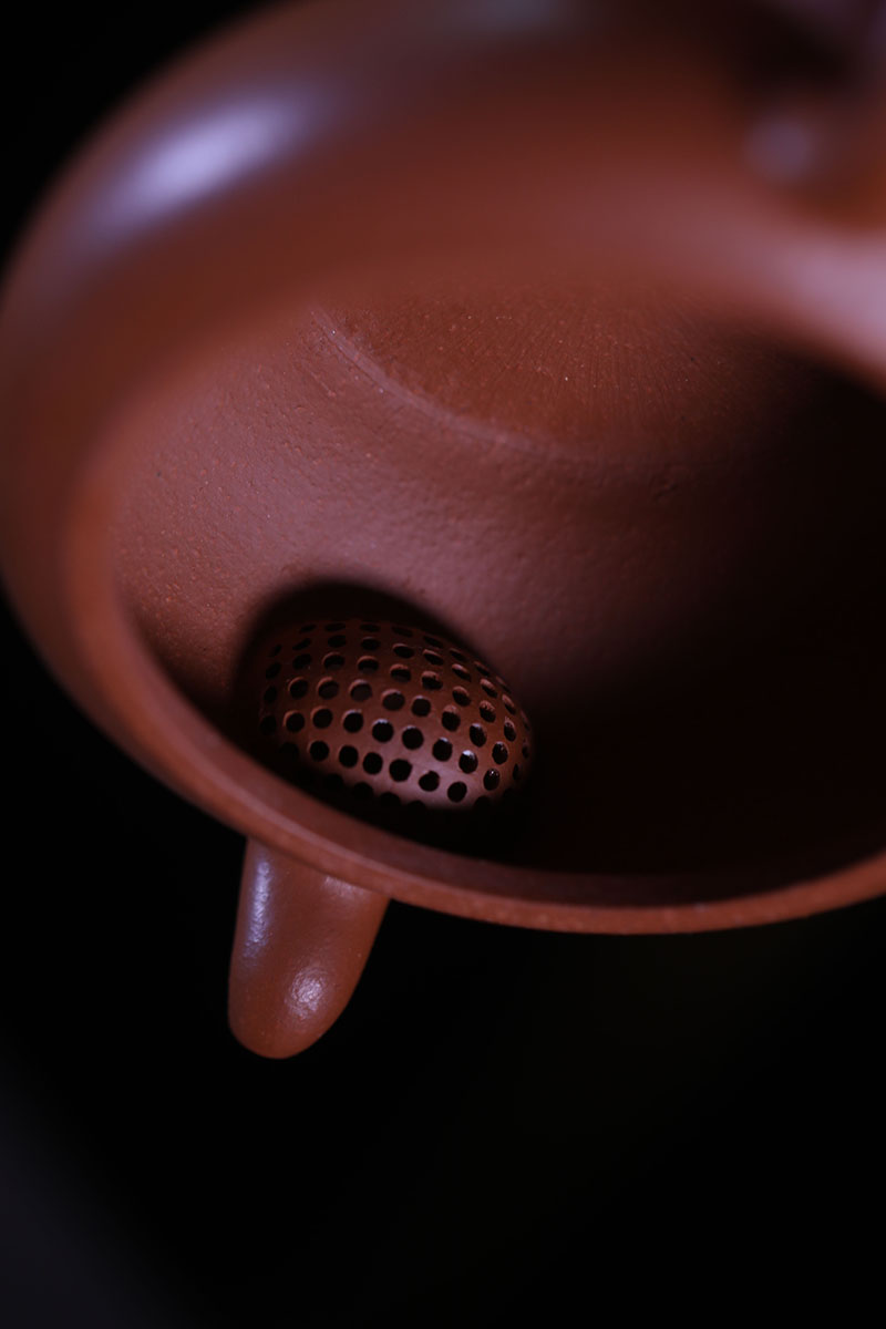 国工刘志明宜兴紫砂紫砂茶具纯手工鸣泉原矿朱泥200cc