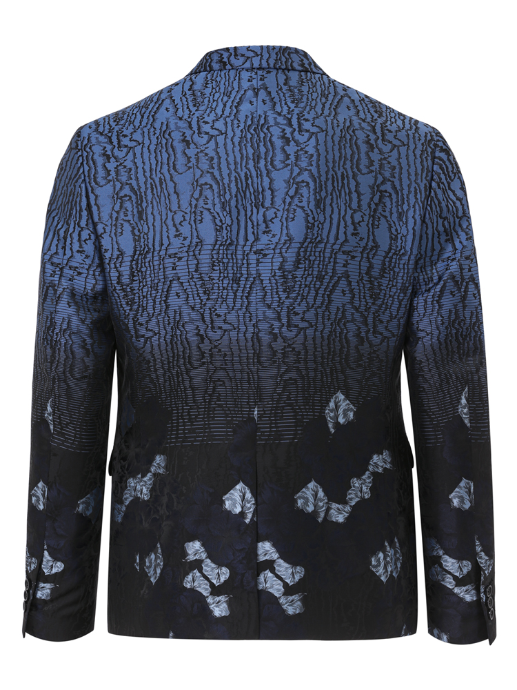 andrew mackenzie/安德鲁·麦肯锡 amk蔚涅系列蓝色渐变不规则花型的