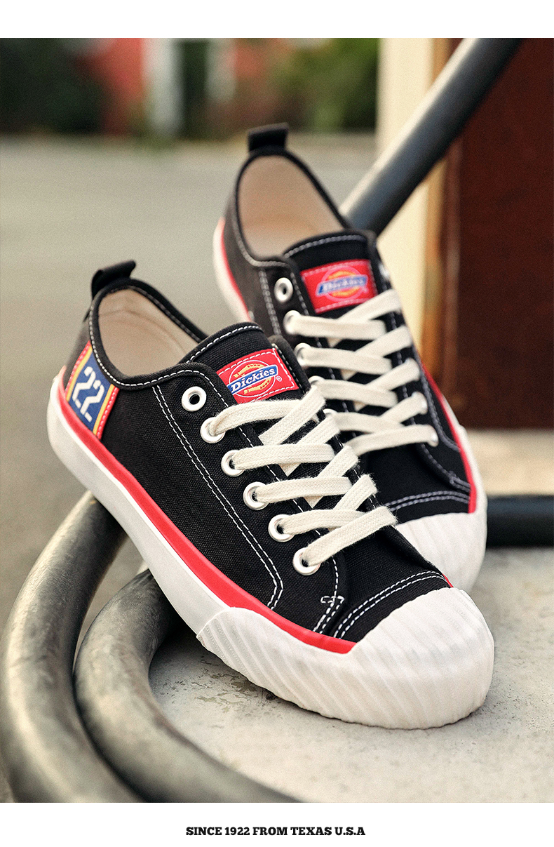 dickies 女鞋男鞋 2019新春季帆布鞋男士韩版低帮情侣
