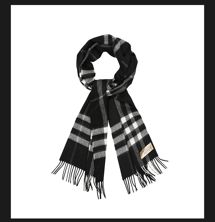 burberry博柏利男士格纹山羊绒围巾4030500