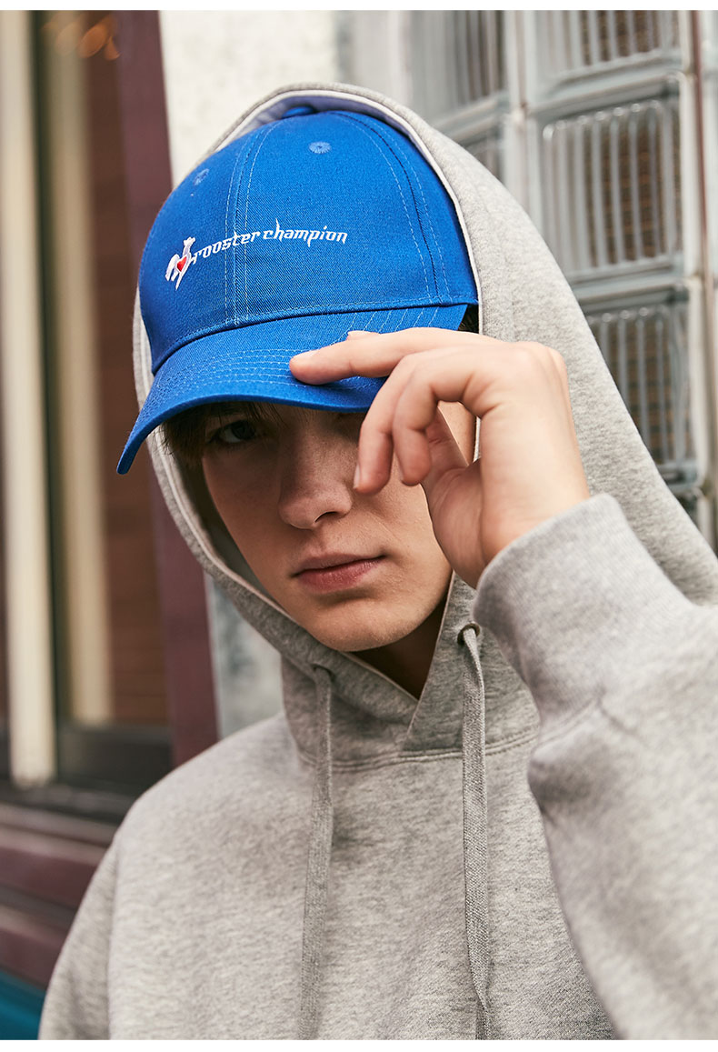 rooster champion法国公鸡冠军鸭舌帽女潮牌可调节情侣棒球帽子r3925