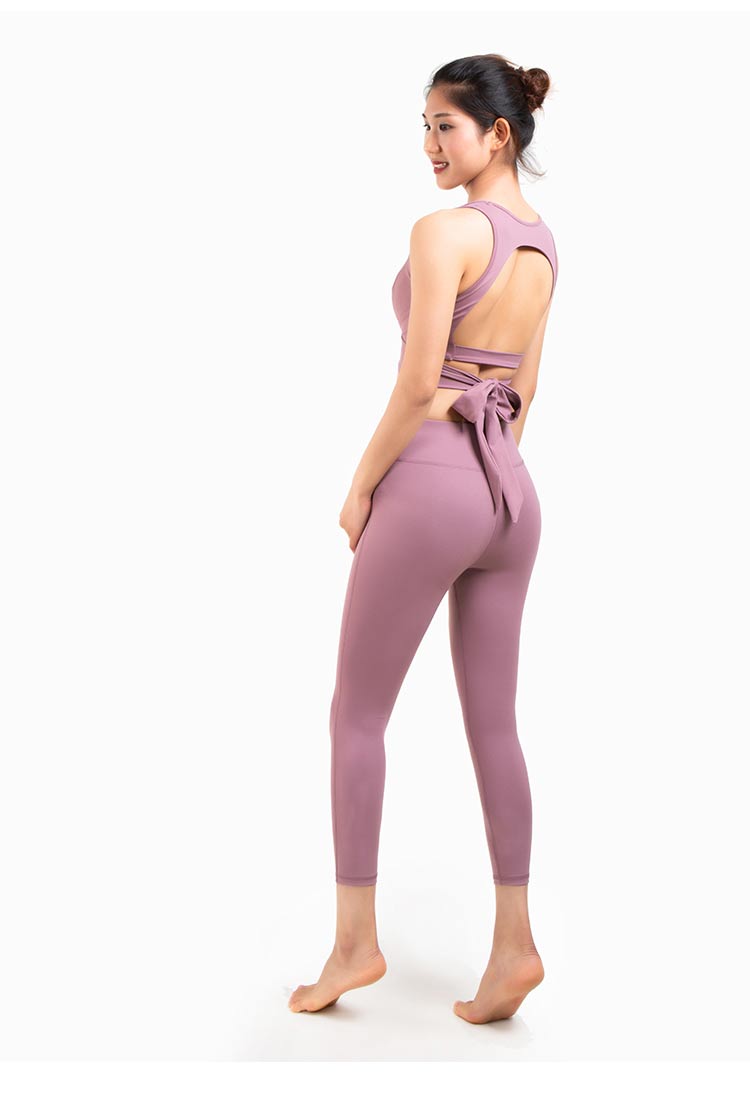 唯卡洛2020新款瑜伽健身高腰长裤女速干透气紧身弹力裸感外穿运动服女