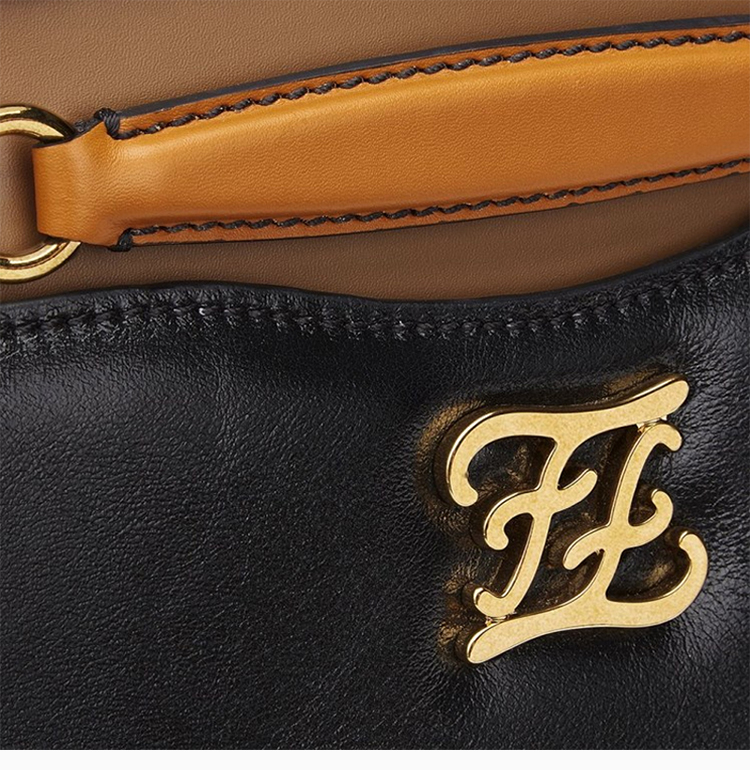 【fendi芬迪 单肩包】fendi/芬迪 女士小牛皮金属logo链条包单肩包斜