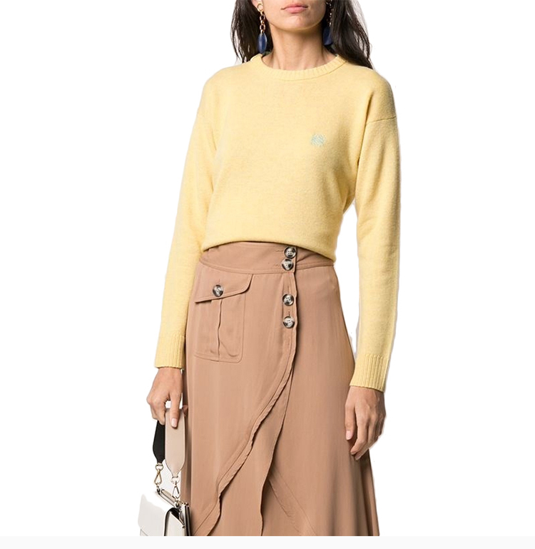 【loewe罗意威 女士针织衫/毛衣】loewe 罗意威 女装 服装 米色羊毛