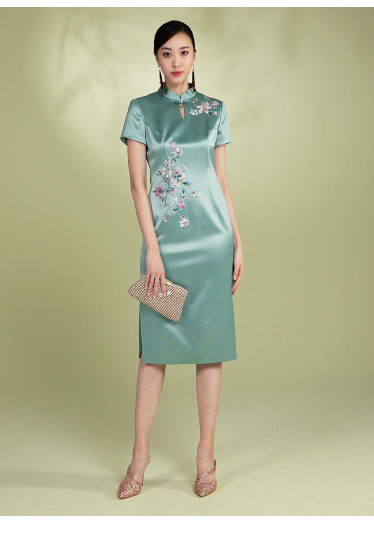 londee/龙笛 2020年春夏 新款 女装 中式女旗袍 0s21256