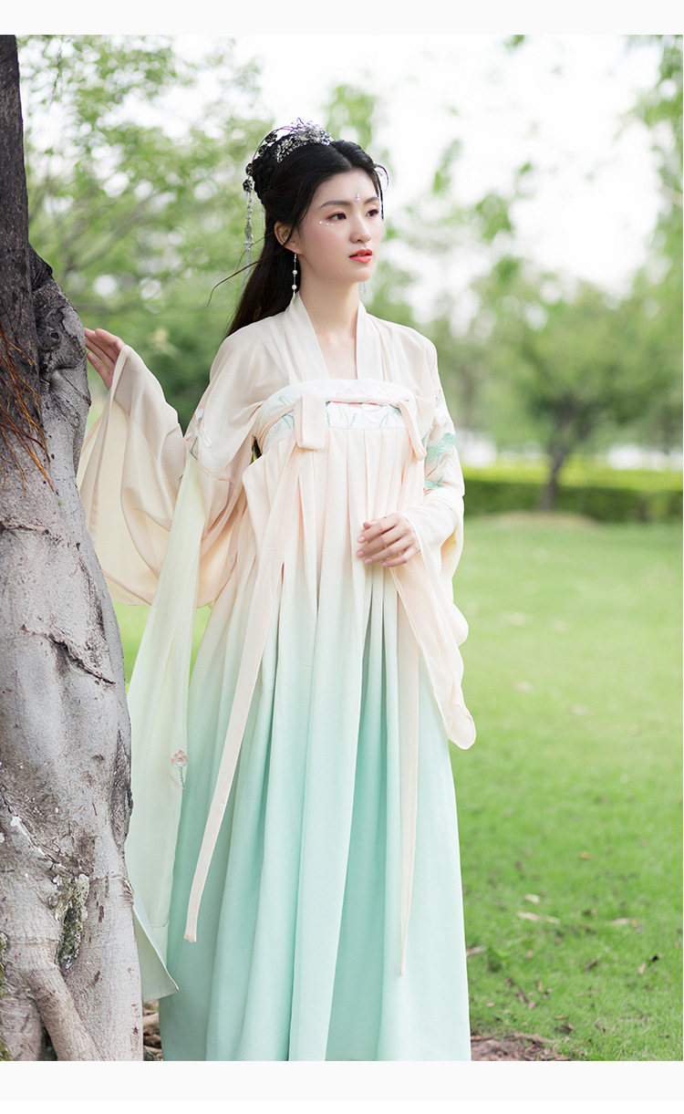 【汉元素汉元素 女唐装及汉服】汉元素/汉元素对襟大袖衫数码印花长